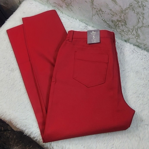 Chico's Pants - Chico's So Slimming Slim Leg 5 Pocket Red Pants